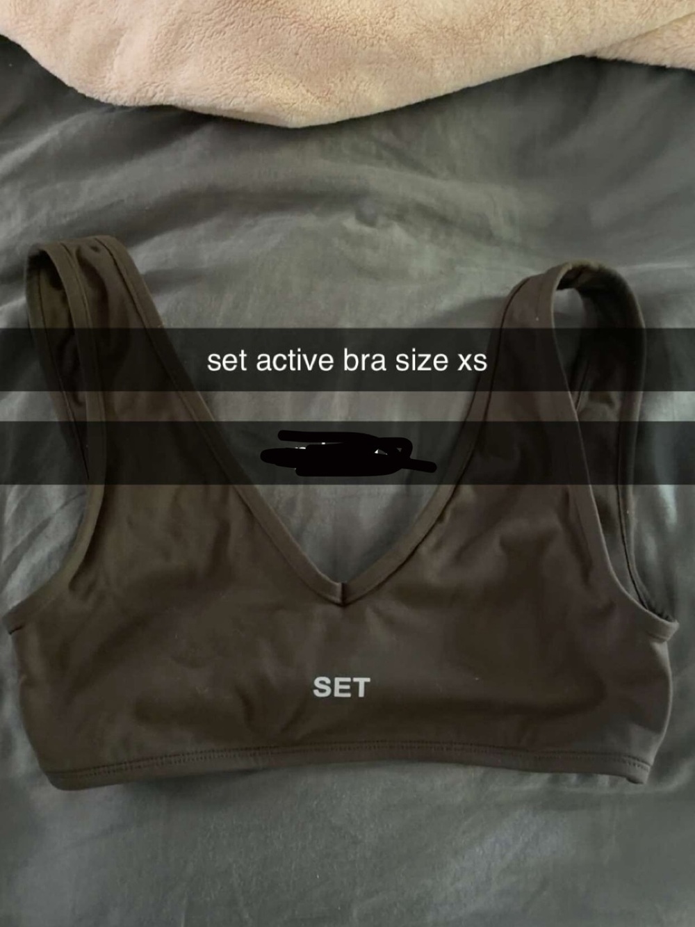 SET Active Brown V-Neck Light Support Sports Bra